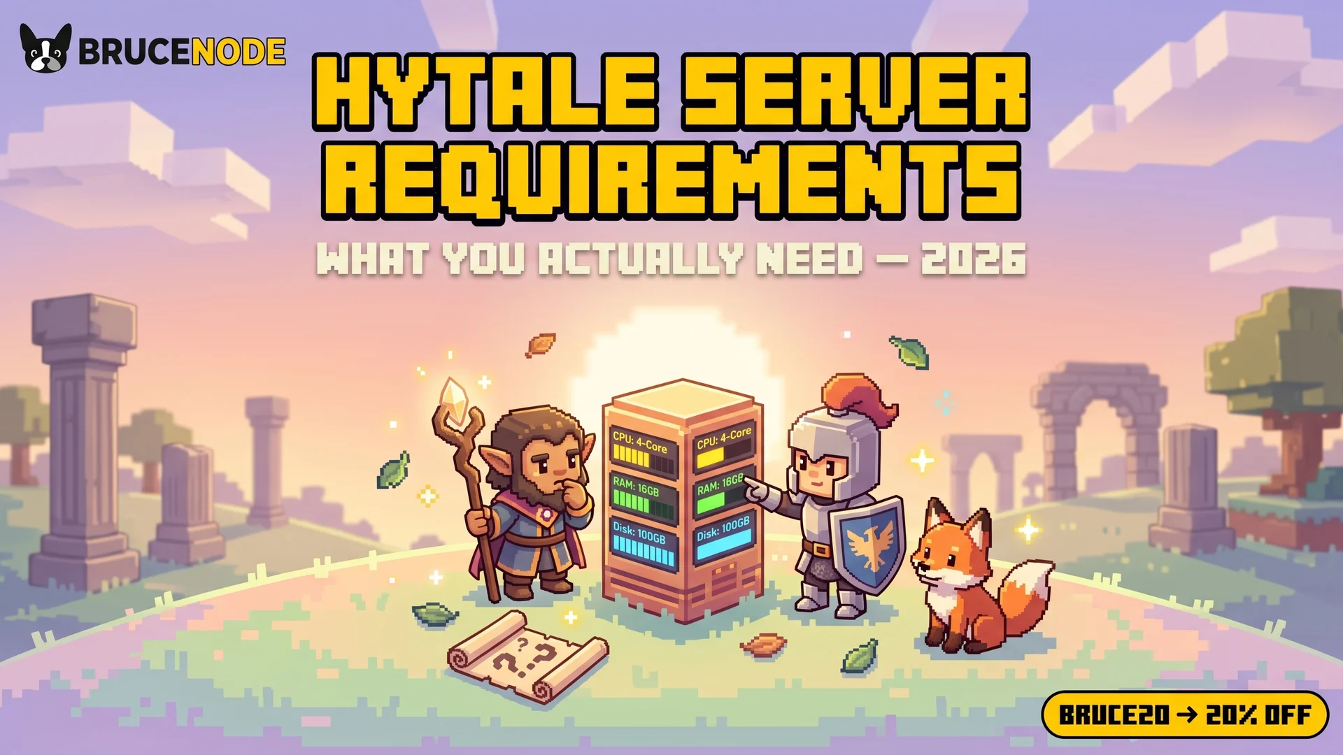 Hytale Server Requirements 2026: How Much CPU, RAM, and Storage You Actually Need