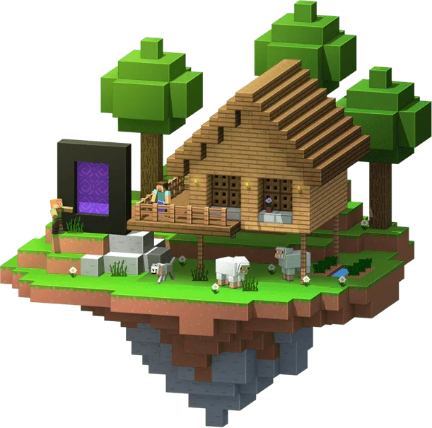 Minecraft floating island